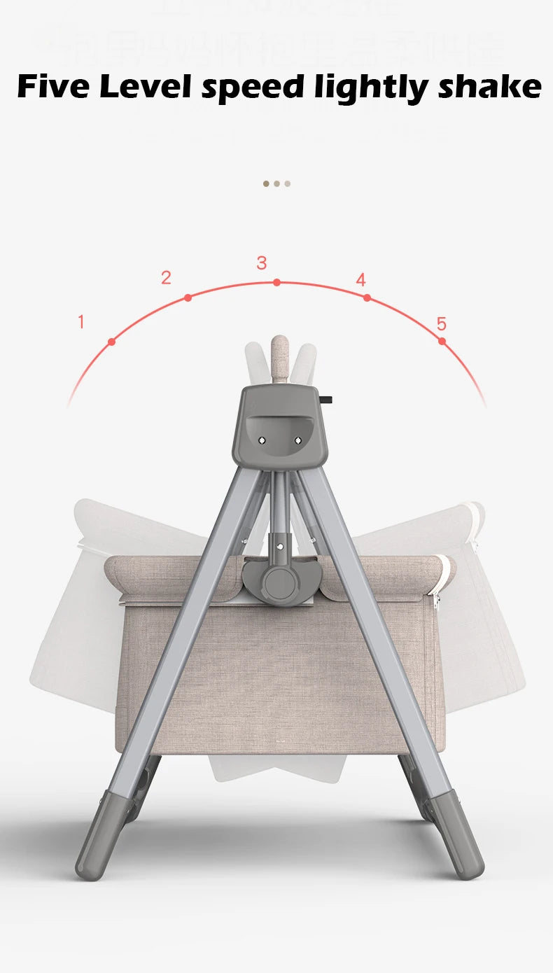 Electric Multifunctional Portable Rocking Baby Cradle