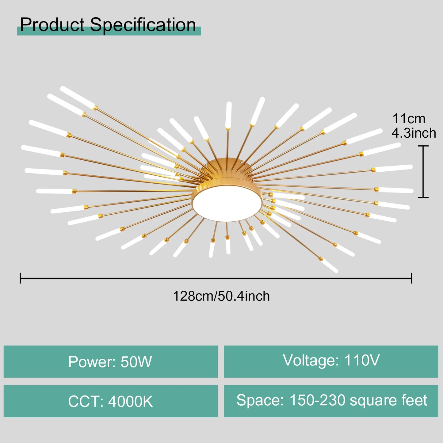 Gold Black Modern LED Chandeliers for Living Room or Bedroom Ceiling