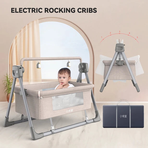 Electric Multifunctional Portable Rocking Baby Cradle