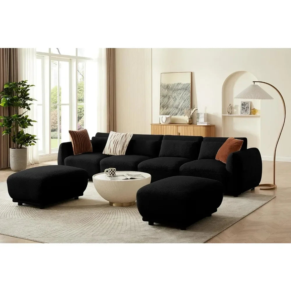 Modular U Shaped Convertible Sectional Sofa Couch for the Living Room