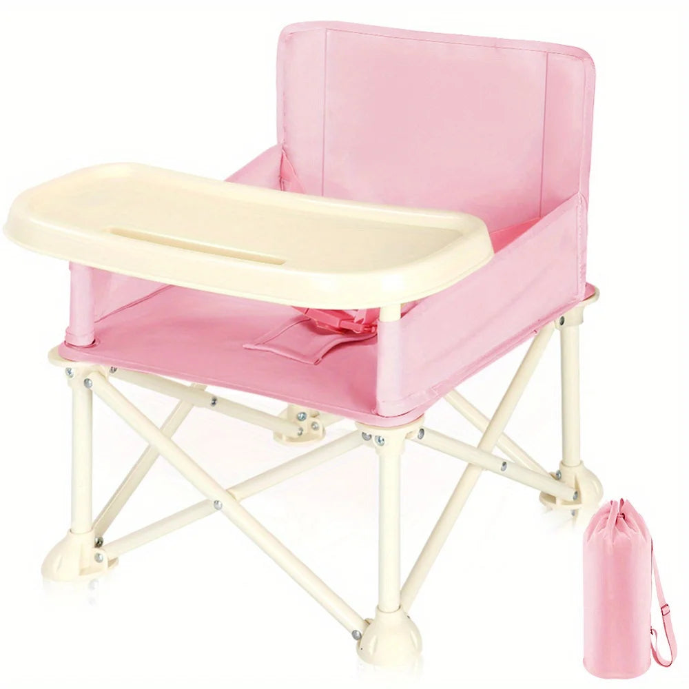 Stylish and Durable High Chair with Adjustable Footrest and Detachable Cushion for Comfortable Feeding