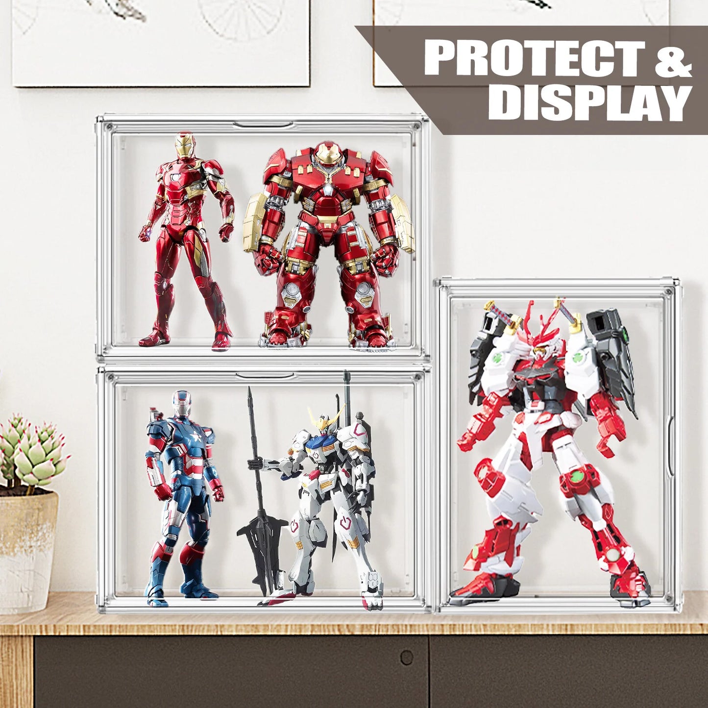 1PCS X-Large Clear Acrylic Handbag Storage Organizer