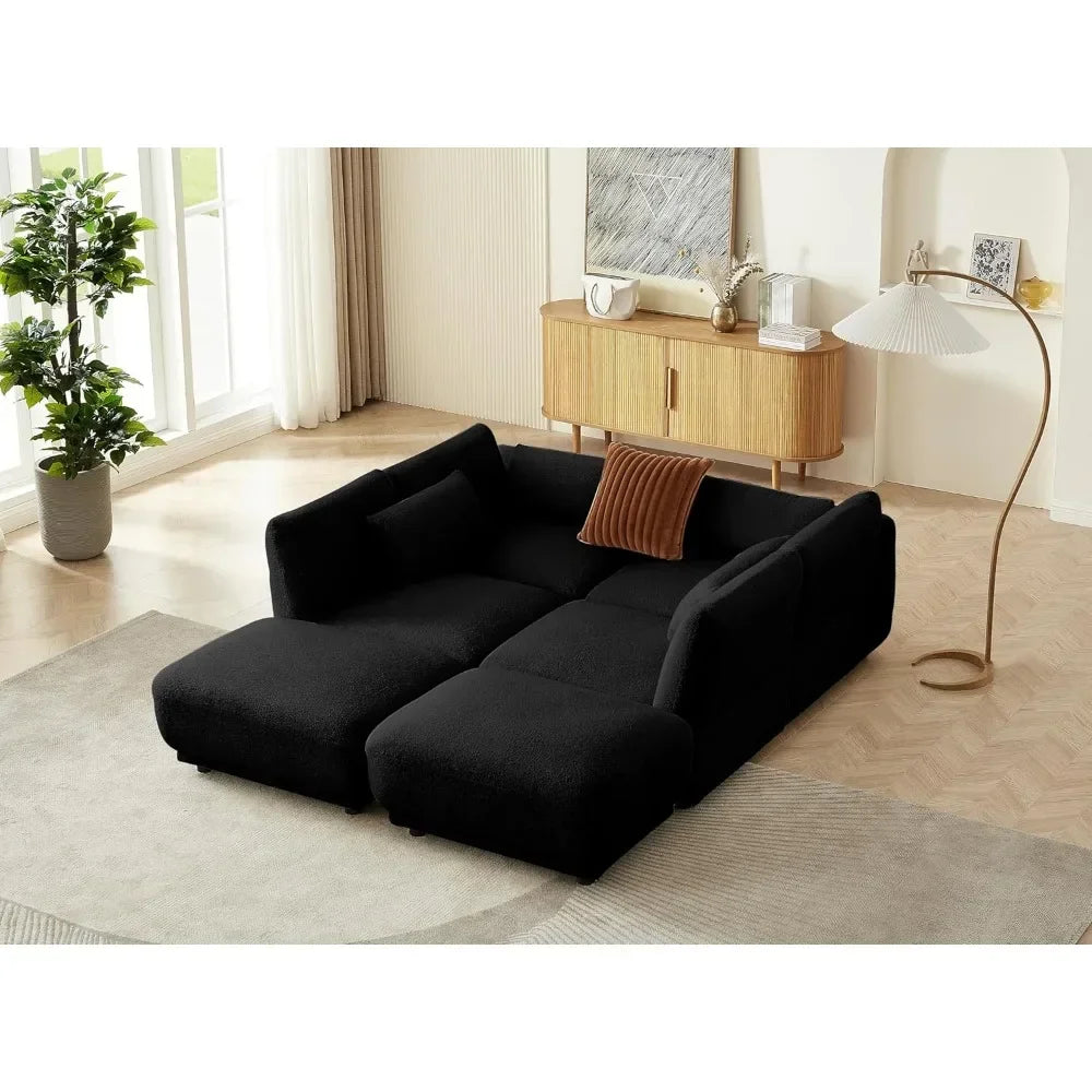 Modular U Shaped Convertible Sectional Sofa Couch for the Living Room