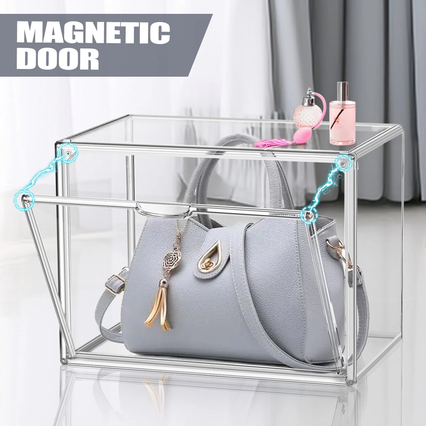 1PCS X-Large Clear Acrylic Handbag Storage Organizer