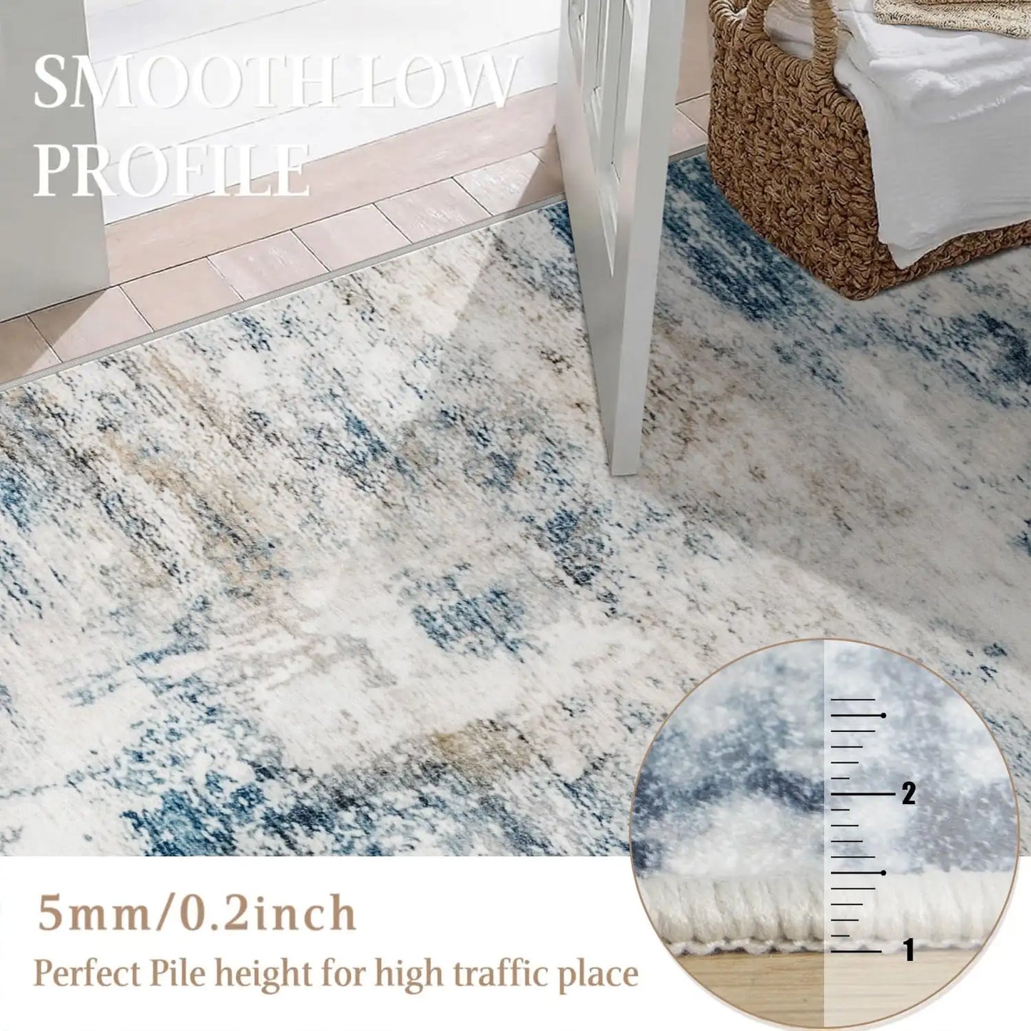 Modern Large Soft Abstract Size Area Rug for Living Room, Bedroom, and Home Decor