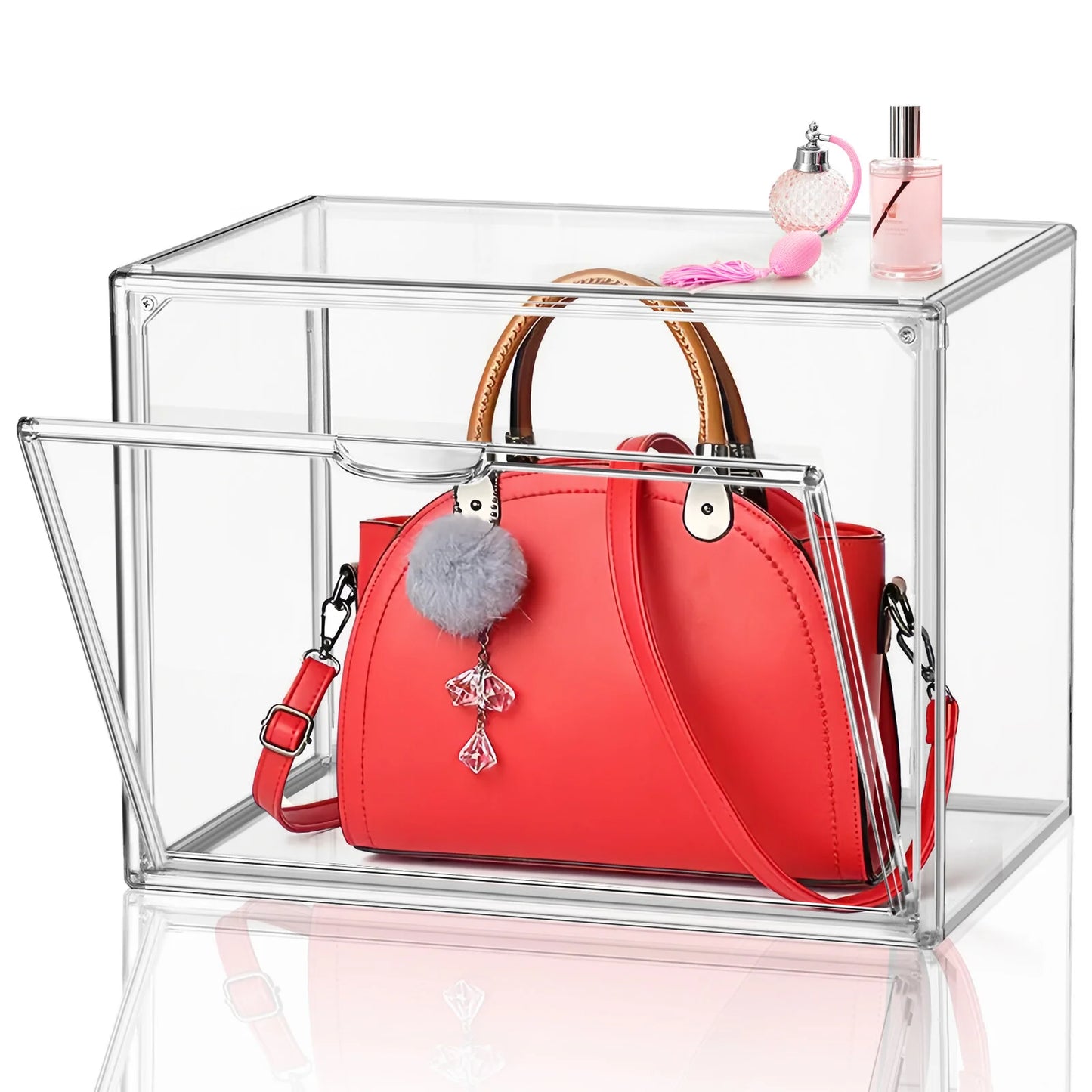 1PCS X-Large Clear Acrylic Handbag Storage Organizer