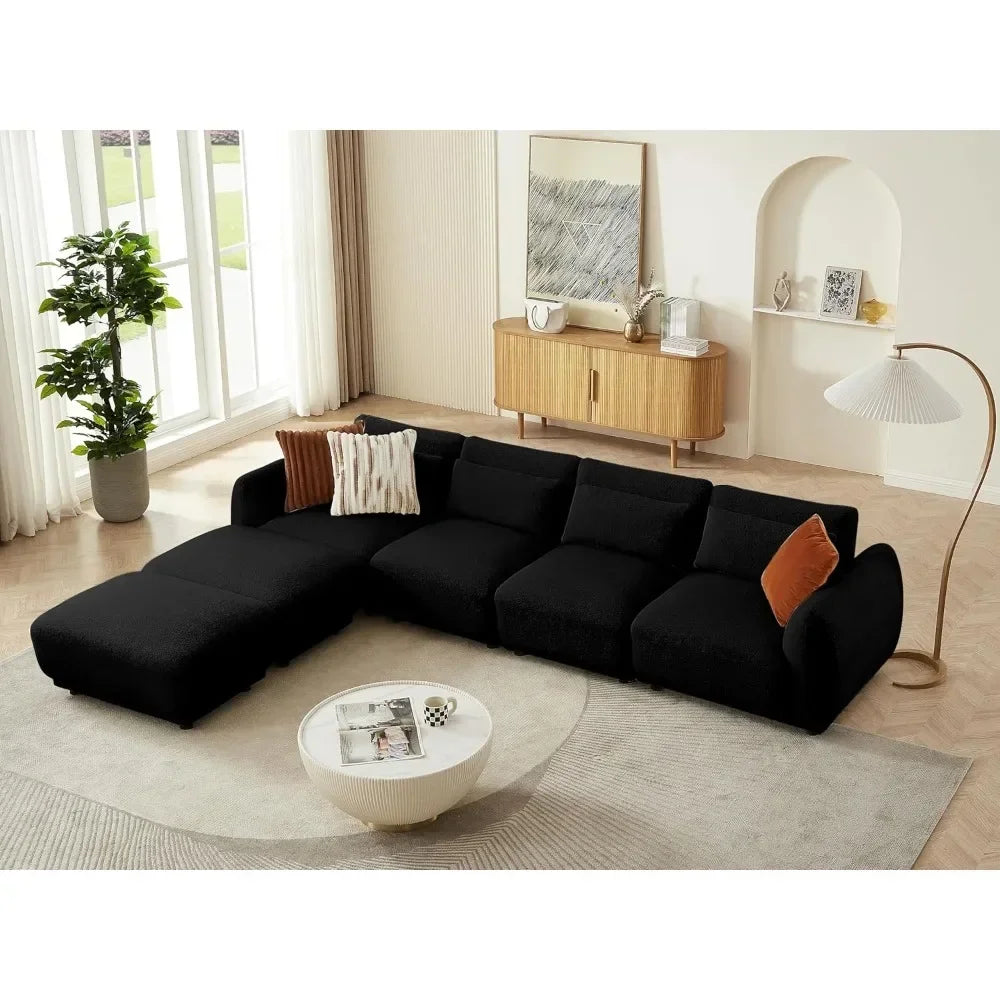 Modular U Shaped Convertible Sectional Sofa Couch for the Living Room