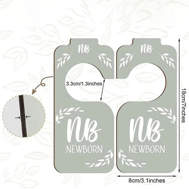 8 Pieces Baby Closet hanger Dividers From Newborn To 24 Months For Bedroom