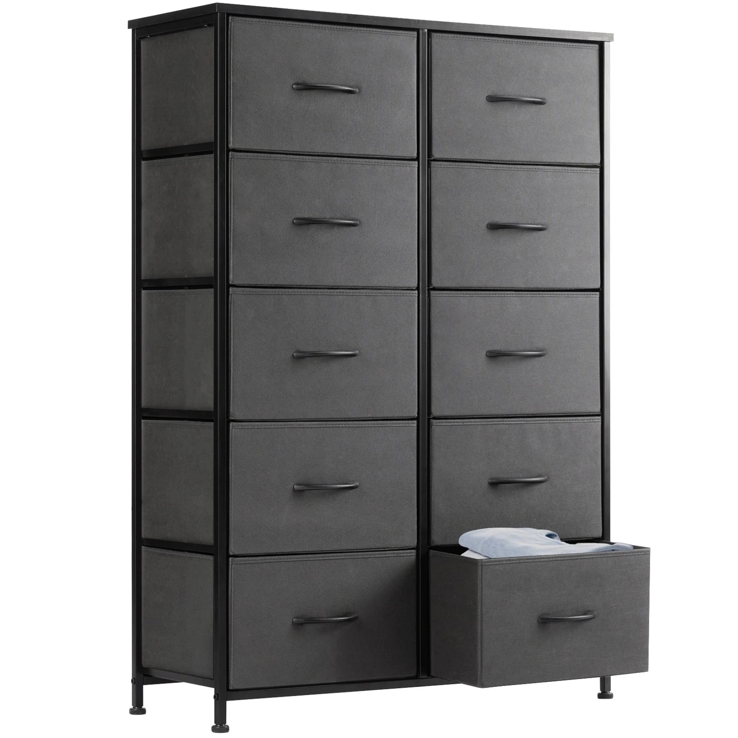 10 Drawers Wardrobe Steel Frame Closet