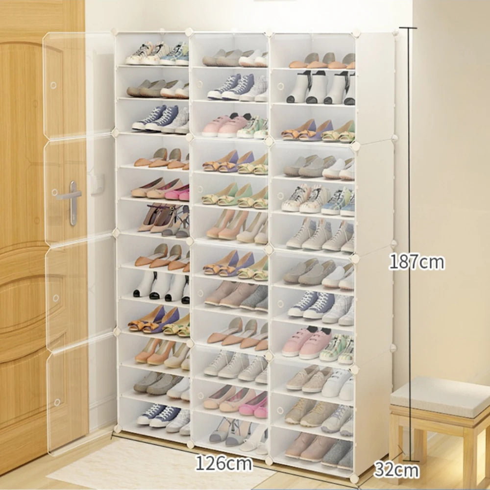 Free Standing Multi-Layer Dust and Waterproof Large Shoe Organizer Rack