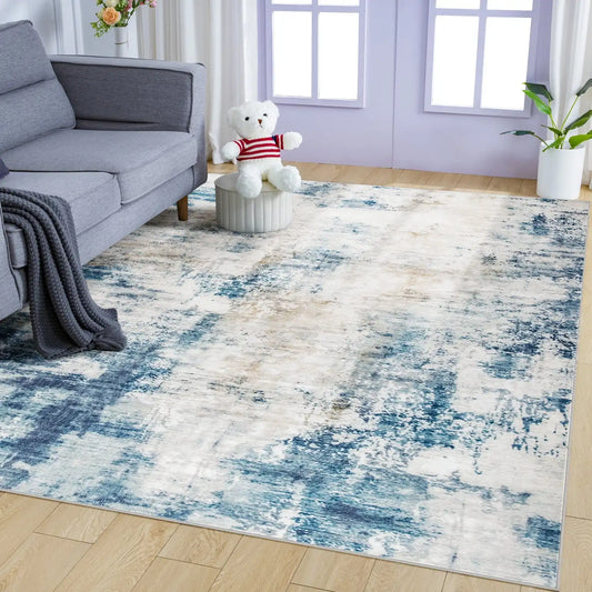 Modern Large Soft Abstract Size Area Rug for Living Room, Bedroom, and Home Decor