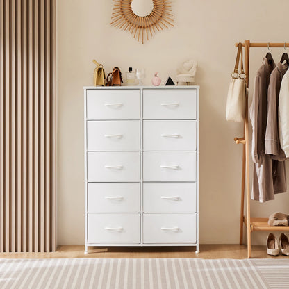10 Drawers Wardrobe Steel Frame Closet