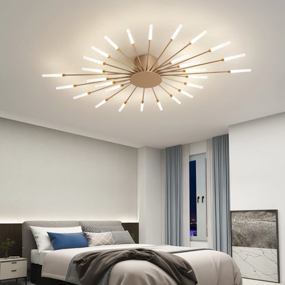 Gold Black Modern LED Chandeliers for Living Room or Bedroom Ceiling