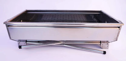 STAINLESS STEEL CHARCOAL GRILL for MANGAL SHISH KABAB, KABOB,  and BBQing.