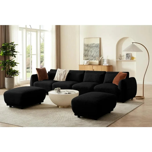 Modular U Shaped Convertible Sectional Sofa Couch for the Living Room