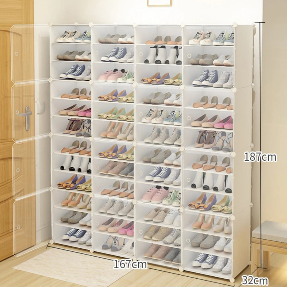 Free Standing Multi-Layer Dust and Waterproof Large Shoe Organizer Rack
