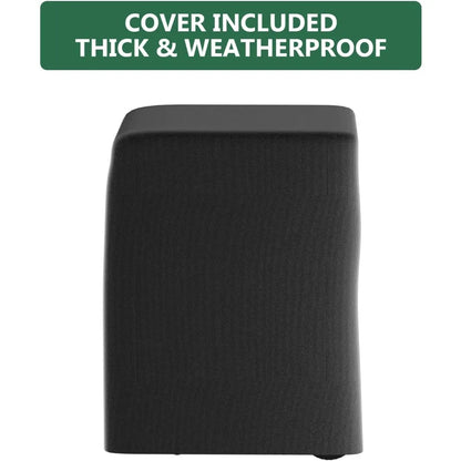 Outdoor Grill Cart with Storage, Movable Modular BBQ Cart, Waterproof Patio Kitchen Island with Hooks and Spice Rack