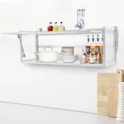 Wall Mounted Storage Cabinet Medicine Books Cabinet Bathroom Kitchen Cupboard