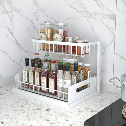 2 Pack Under Sink Pull Out Cabinet Organizer