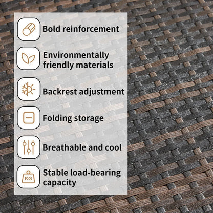 79'' Long Reclining Wicker/Rattan Chaise Lounge Set (Set of 2) for the Patio