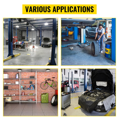 300 Lbs.  21 to 26" Adjustable Heights Rolling Garage Stool with Swivel Casters and Tool Tray