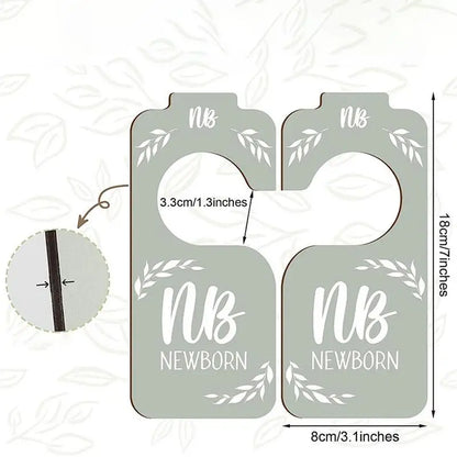 8 Pieces Baby Closet hanger Dividers From Newborn To 24 Months For Bedroom
