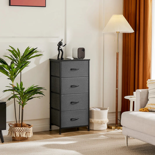 4 Fabric Drawers Dresser Clothes Storage